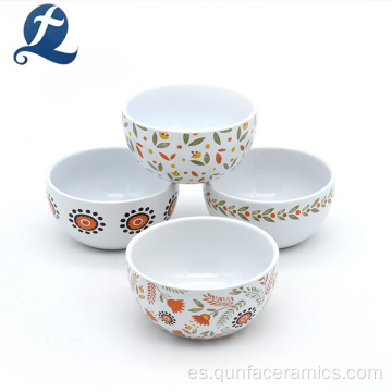 Tazones de cerámica de patrón chino impreso personalizado